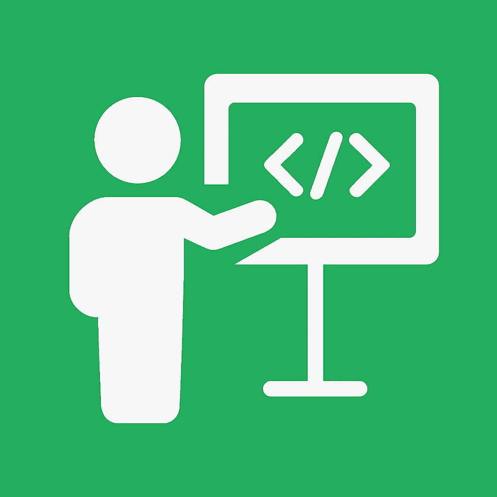 Instructor impartiendo una capacitación técnica