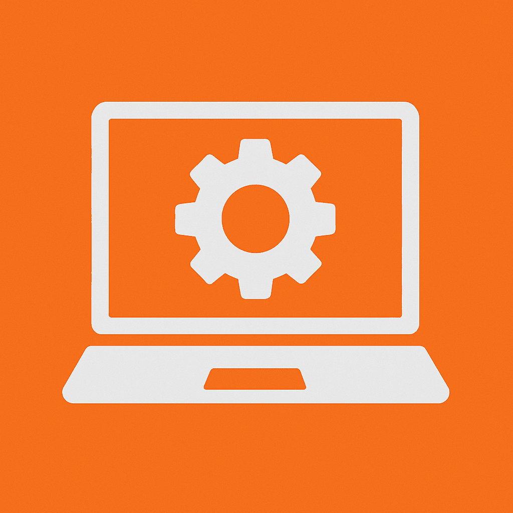 Desarrollador trabajando en software industrial